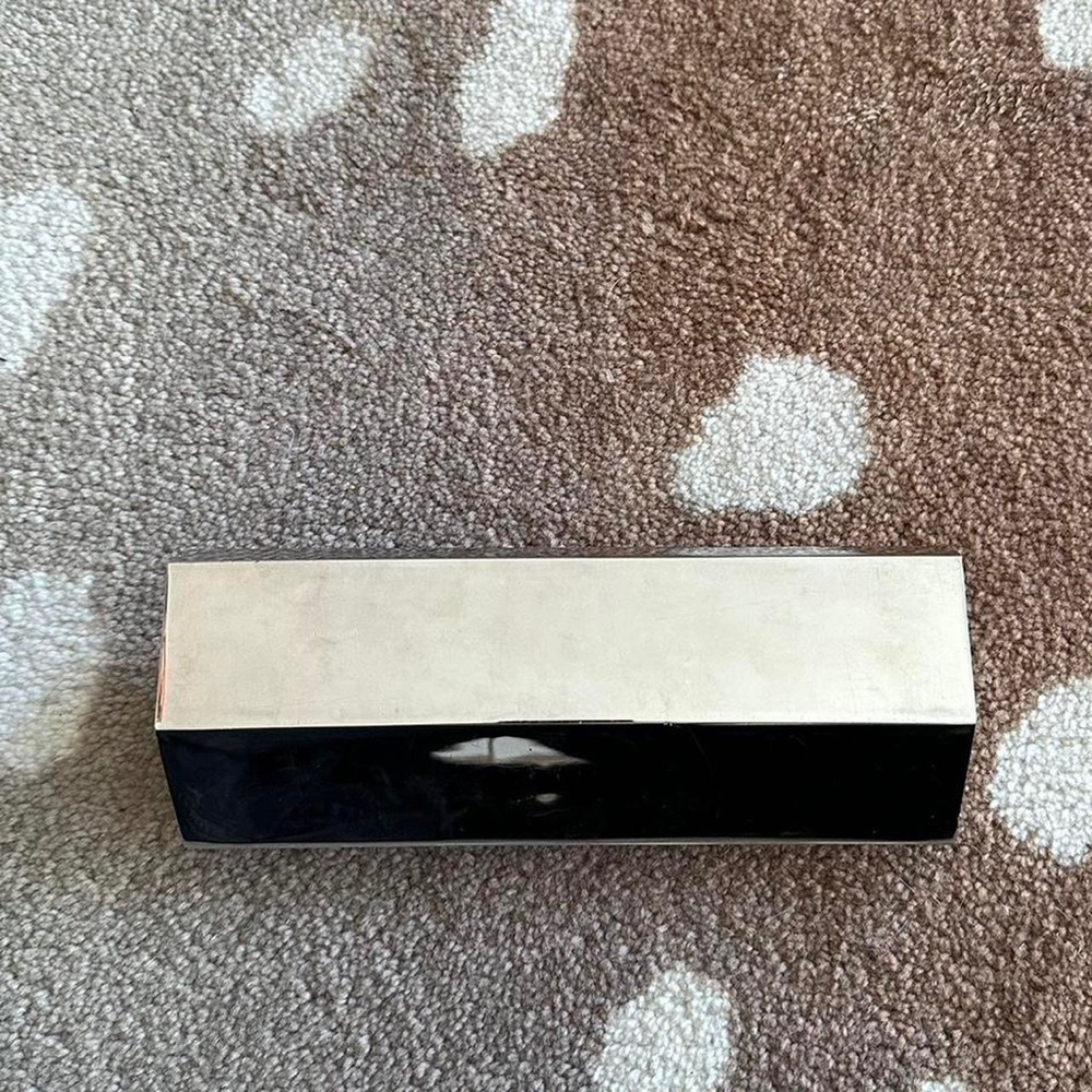 Lee Savage silver metal clutch bag